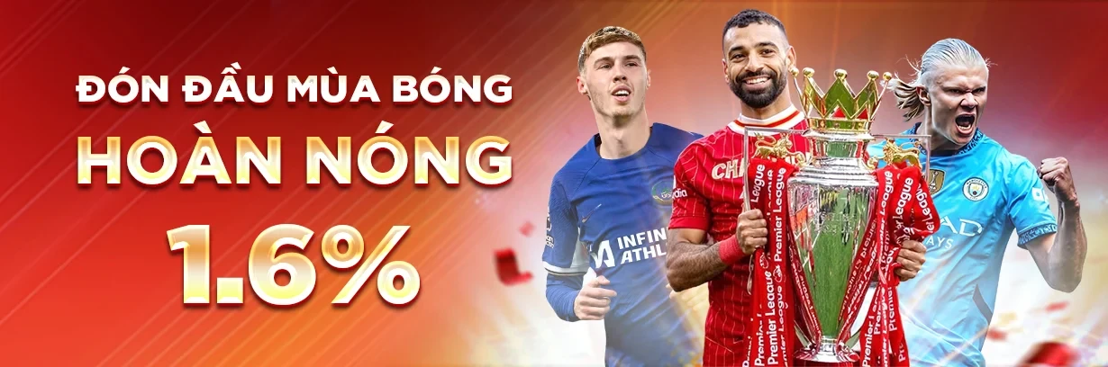 DE88 Khởi động mùa bóng, nhận hoàn trả Thể Thao 1.6% không giới hạn.