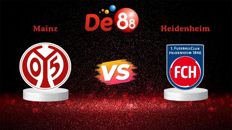 DE88 Soi kèo Mainz vs Heidenheim 02h30 ngày 14/01/2026 - Bundesliga